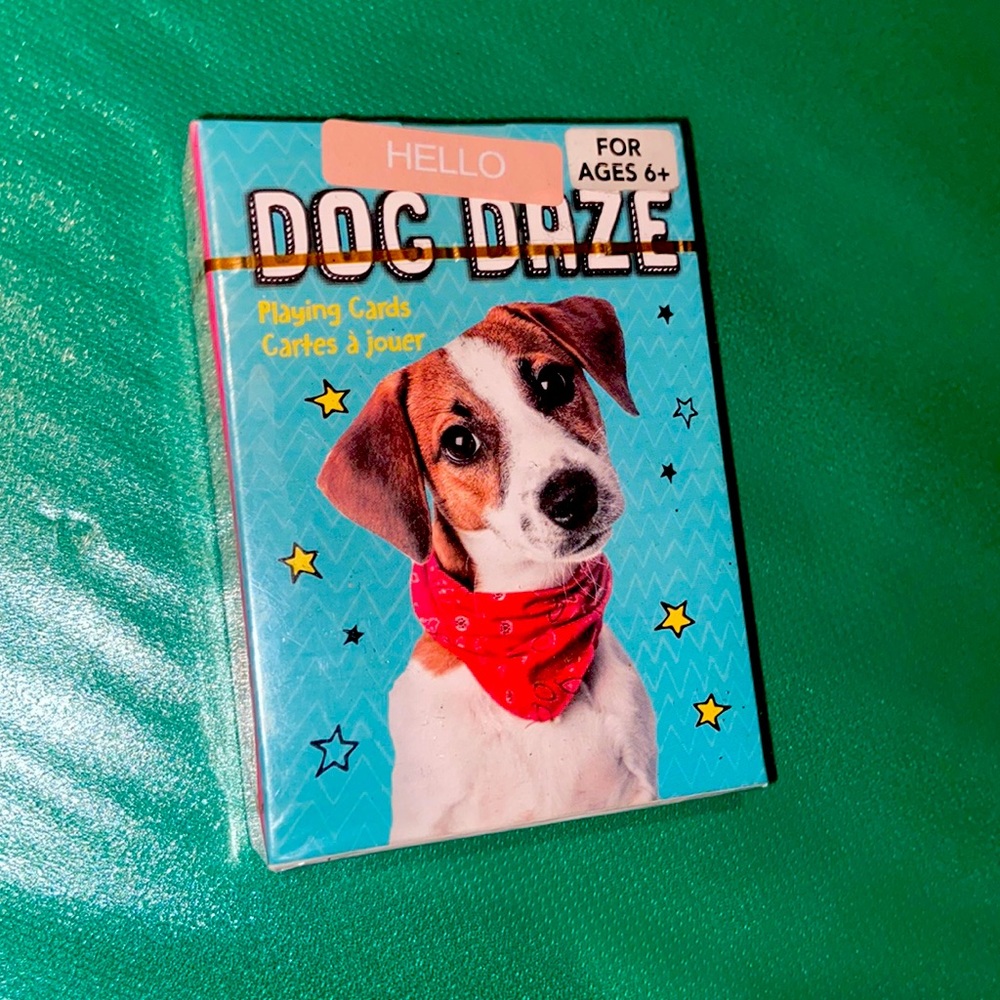 Dog Daze Playing Cards-Poker Size for ages 6 & Up!